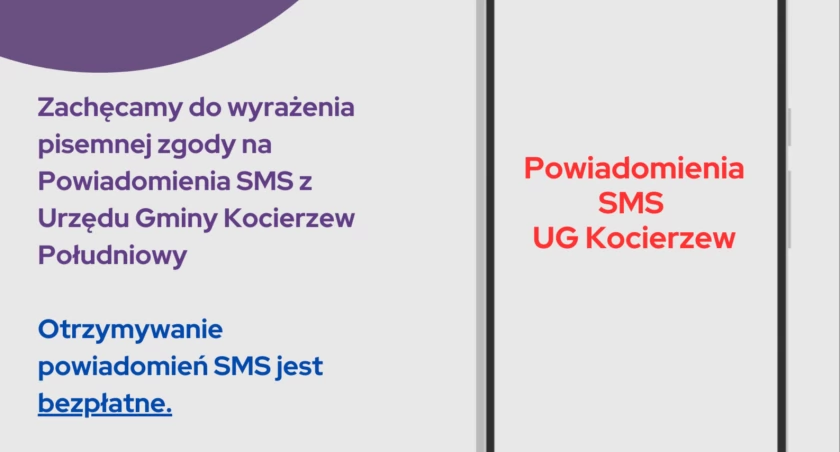 Mieszkańcy gminy Kocierzew Południowy mogą otrzymywać bezpłatne powiadomienia SMS z urzędu