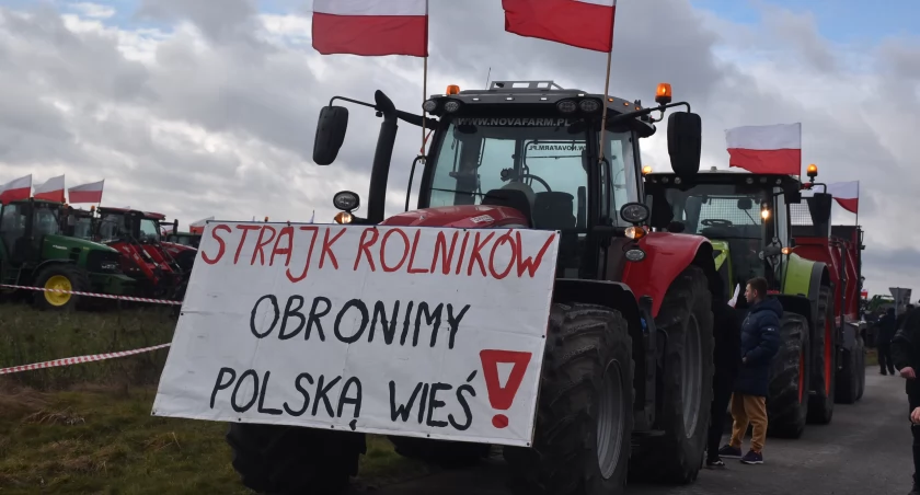 Kolejny protest rolników również w powiecie łowickim (foto,film)