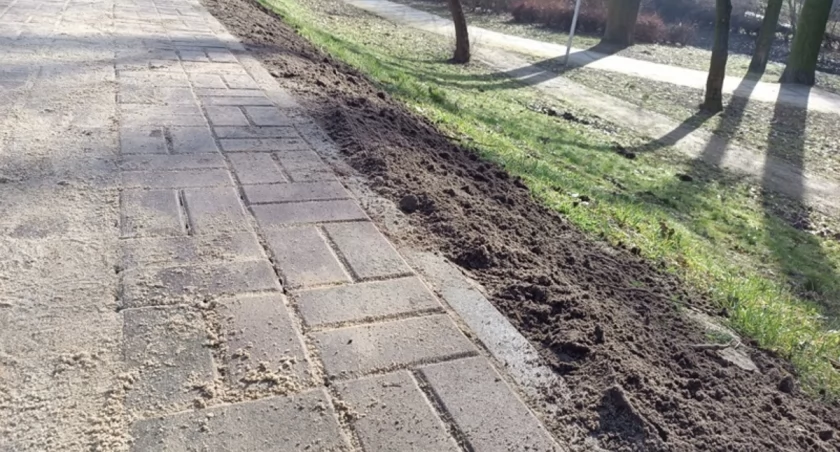 Kostka na wale w Parku Błonie już poprawiona (foto)