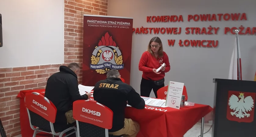 Łowiccy strażacy zarejestrowani w bazie dawców szpiku