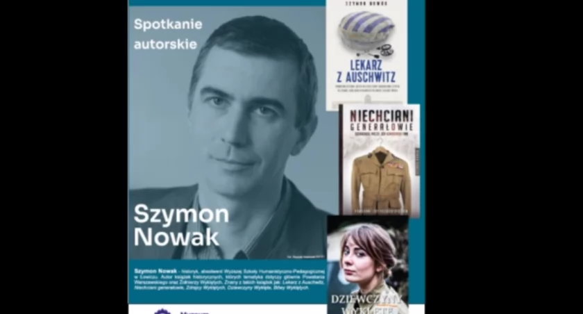 Biblioteka Powiatowa zaprasza na ciekawe spotkanie z Szymonem Nowakiem