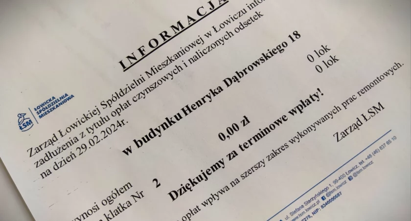 Spada zadłużenie mieszkańców ŁSM