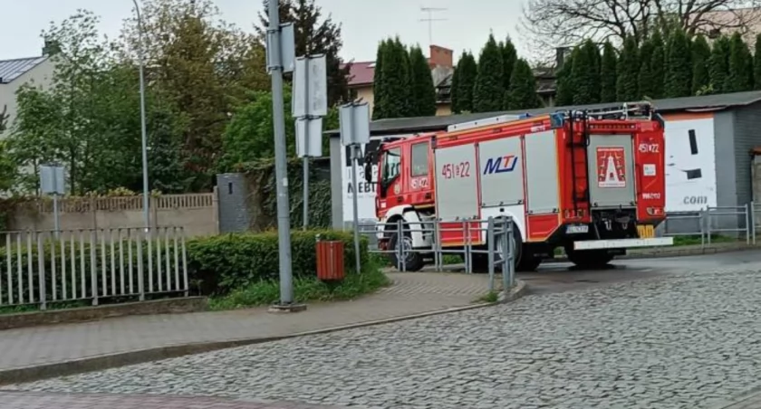 Pożar w łowickim parku Błonie