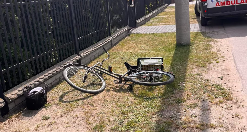 Potrącenie rowerzysty w Dzierzgówku. Cyklista był pod wpływem alkoholu