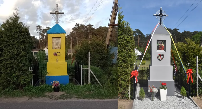 Kapliczka z Mystkowic Małych nabrała nowego wyglądu (foto)