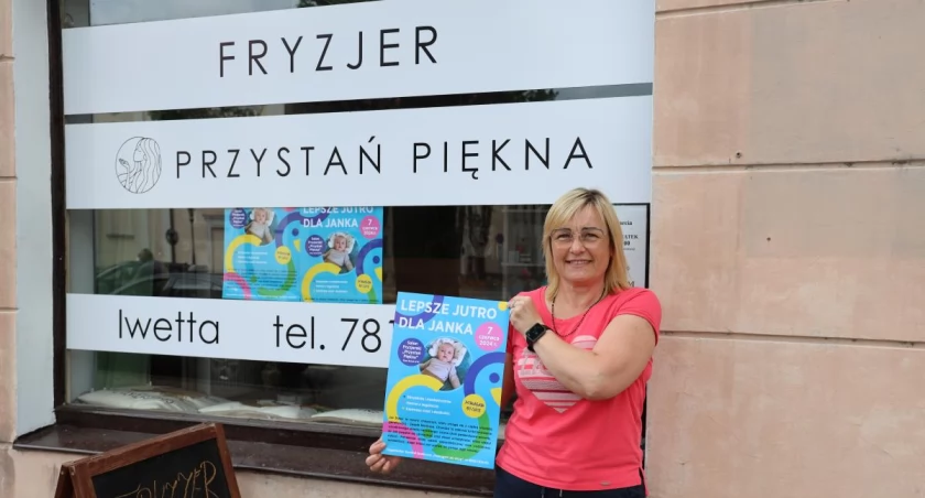 Akcja charytatywna w salonie fryzjerskim „Przystań Piękna” dla chorego Jasia