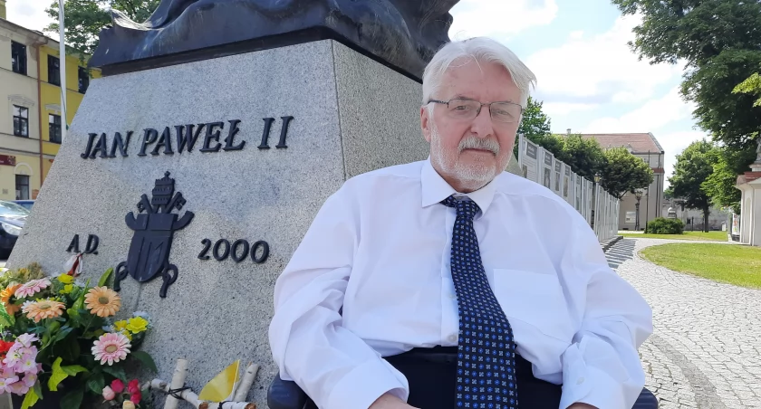 Łowicz. Konferencja prasowa Witolda Waszczykowskiego