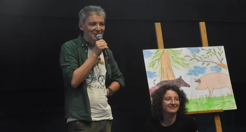 Mali słuchacze i wielka literatura, czyli spotkanie na Podrzecznej (foto,film)