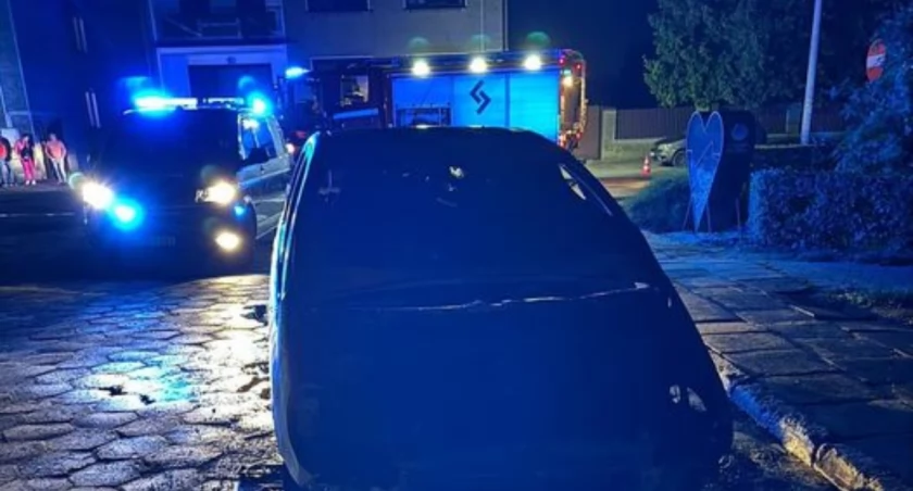 Pożar samochodu osobowego w Sobocie