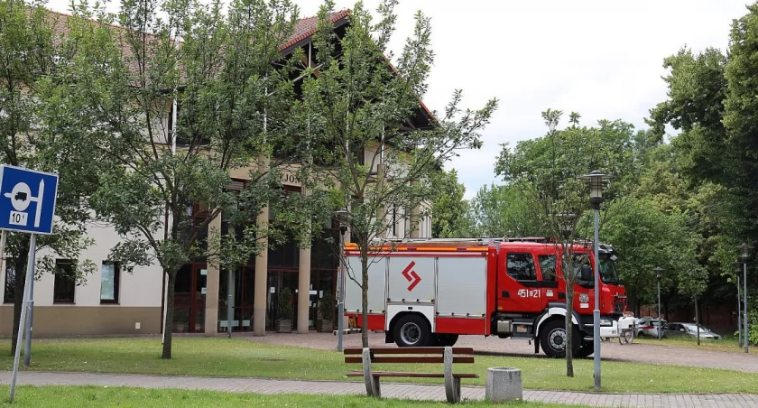 Straż interweniowała w budynku sądu (foto)