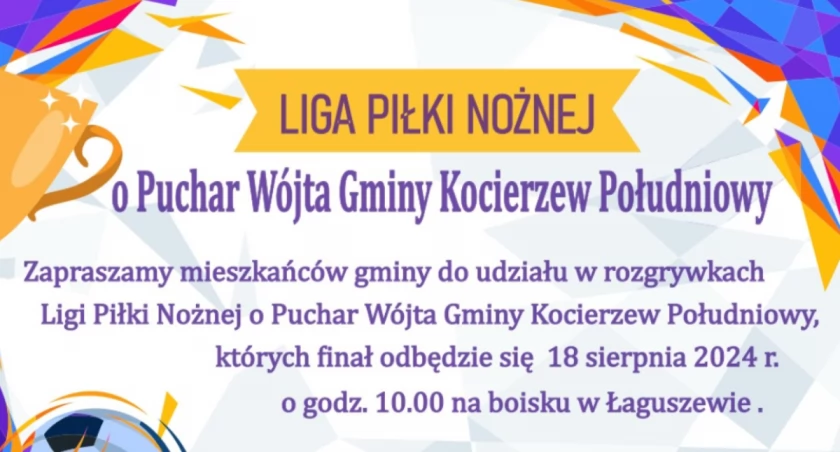 Liga piłki nożnej o Puchar Wójta gminy Kocierzew Płd 2024. TRWAJĄ ZAPISY
