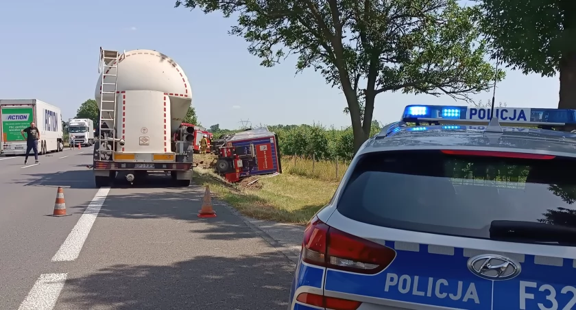Tragiczny wypadek w gminie Nieborów. Mężczyzna niestety zmarł (foto) [AKTUALIZACJA]