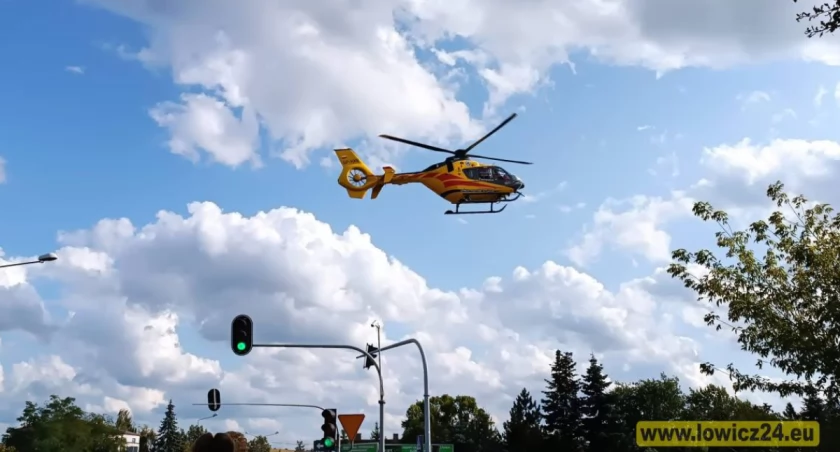 Poszkodowane dziecko. Na miejscu lądował LPR