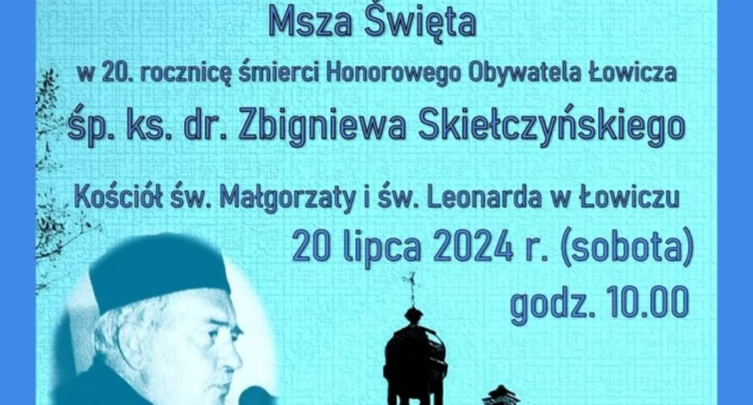 Łowicz. Msza święta i spacer z przewodnikami PTTK w 20. rocznicę śmierci ks. Zbigniewa Skiełczyńskiego