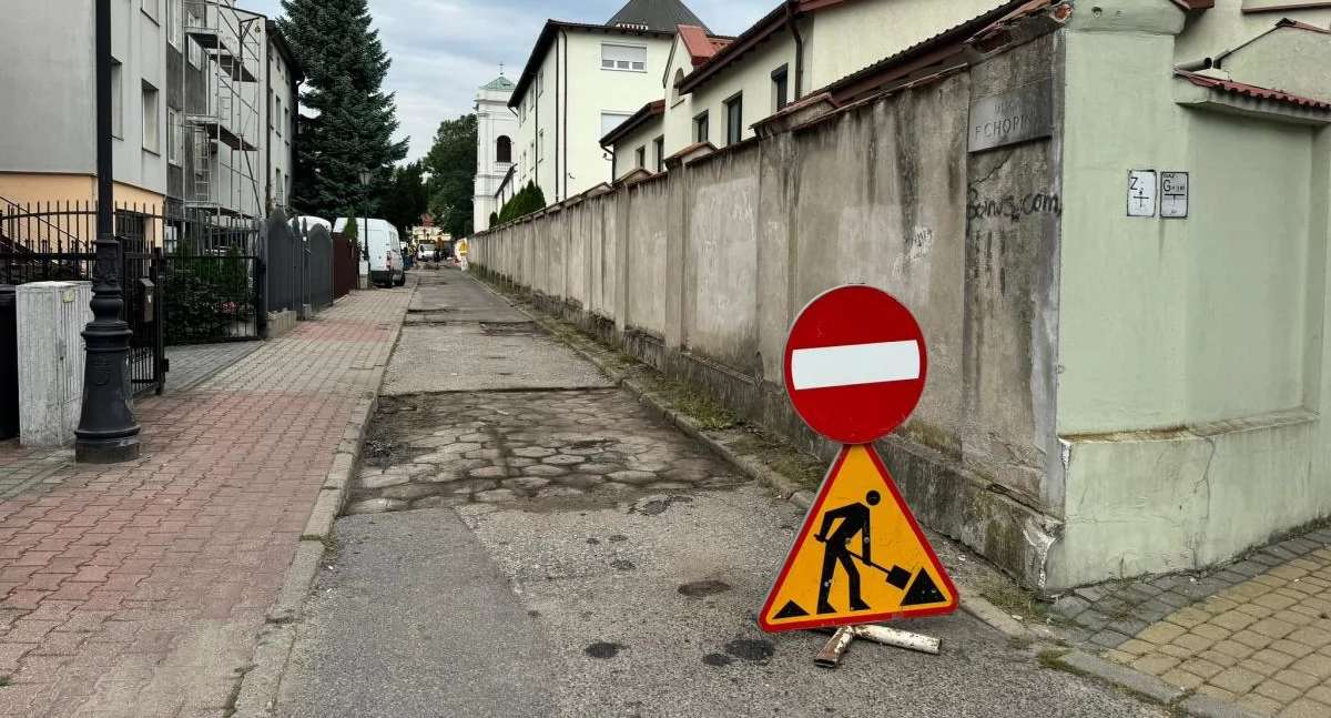 Część ul. Chopina w remoncie. Występują utrudnienia w ruchu!