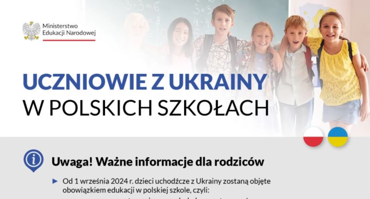Od 1 września obowiązek szkolny dla uchodźców z Ukrainy