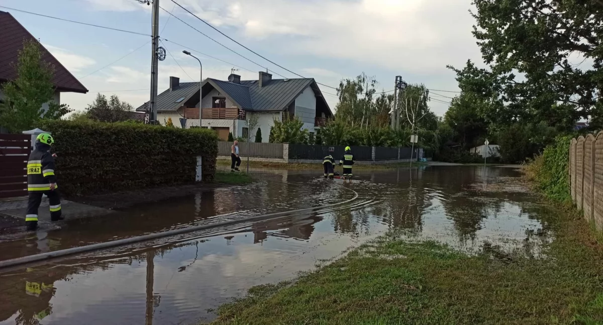 Niedzielna burza nad powiatem łowickim. Połamane drzewa i zalane drogi