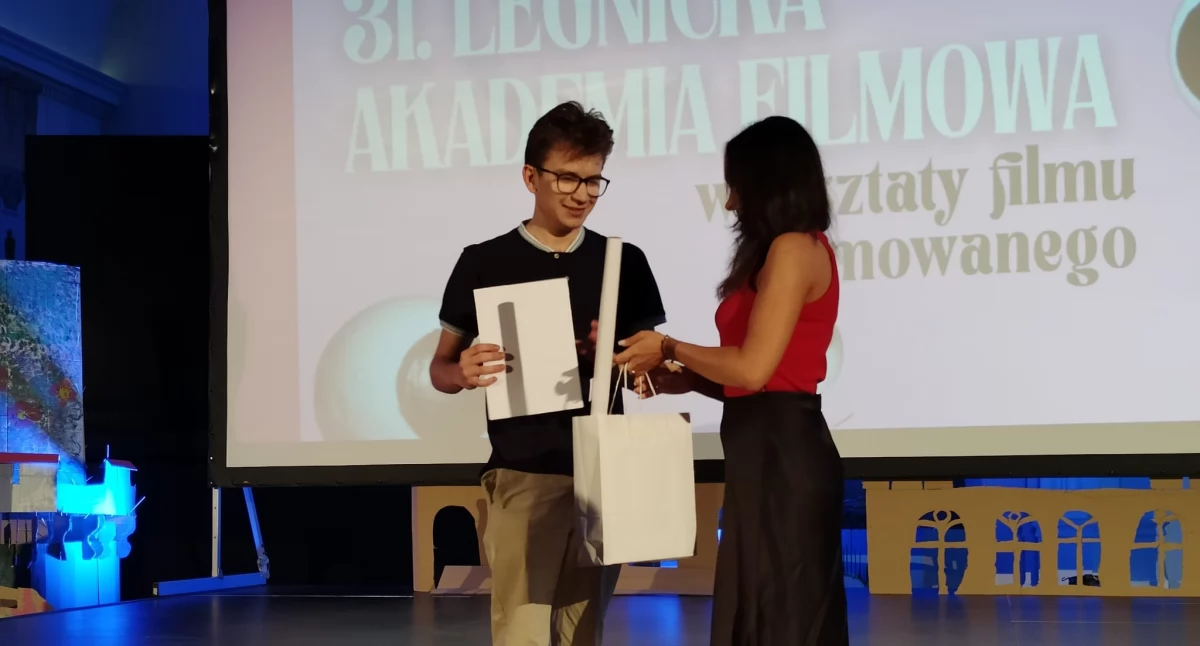 Piotr Kaźmierczak z kolejną nagrodą. Animacja licealisty pijarskiej doceniona w Legnicy 