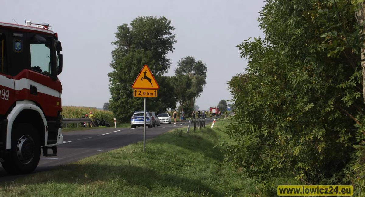 Niebezpieczny poranek na drodze w Mystkowicach (foto)