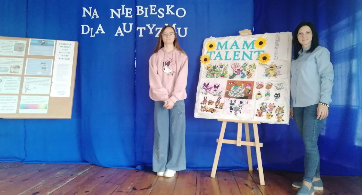 Hania Tomczyk - uzdolniona plastycznie 14-latka z SP w Skaratkach (foto)