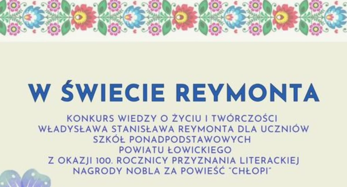 Konkurs powiatowy z wiedzy o Reymoncie