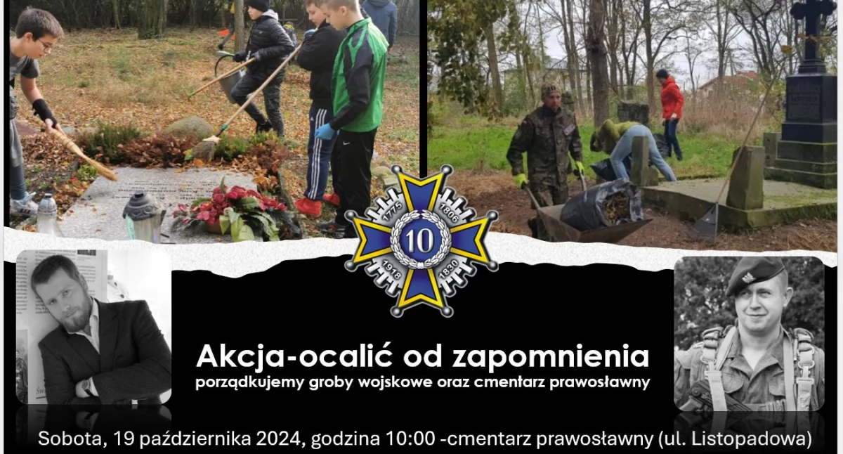„Dziesiątacy” zapraszają na porządkowanie cmentarzy w Łowiczu