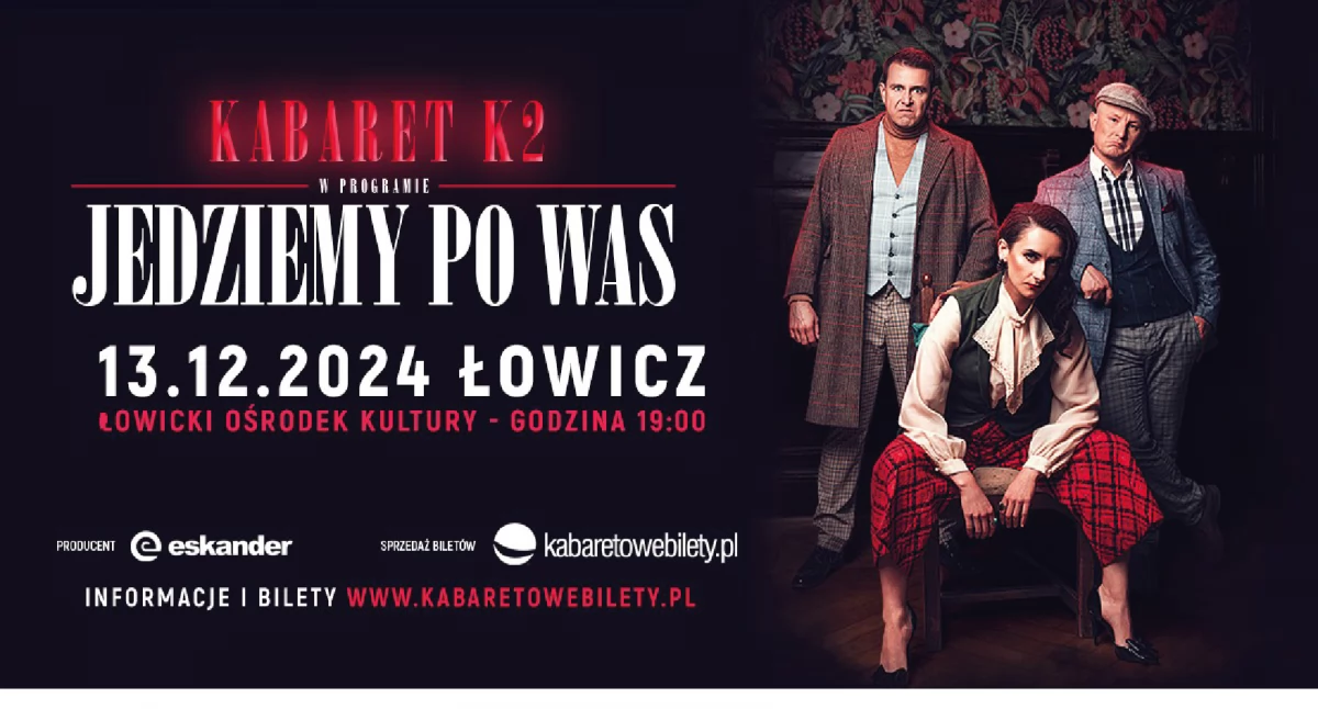 Kabaret K2 w Łowiczu – podwójna dawka humoru!
