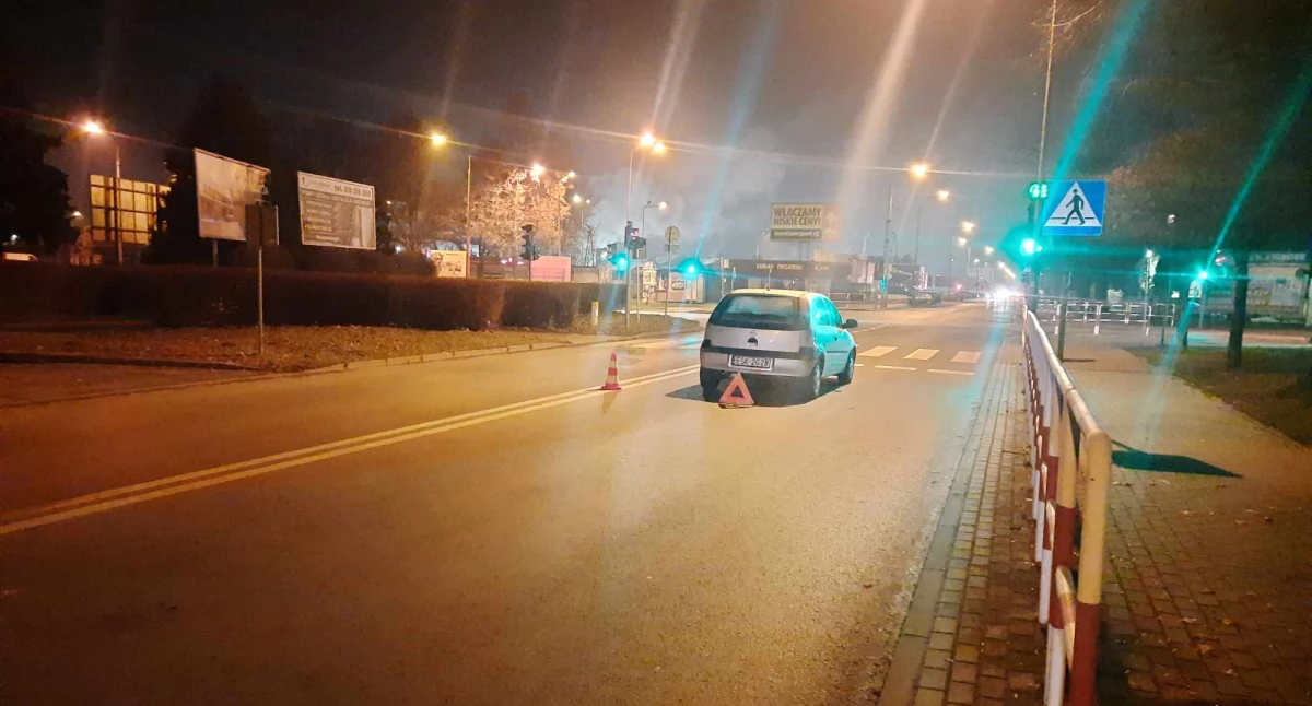 Potrącenie pieszego na przejściu w Łowiczu (foto)