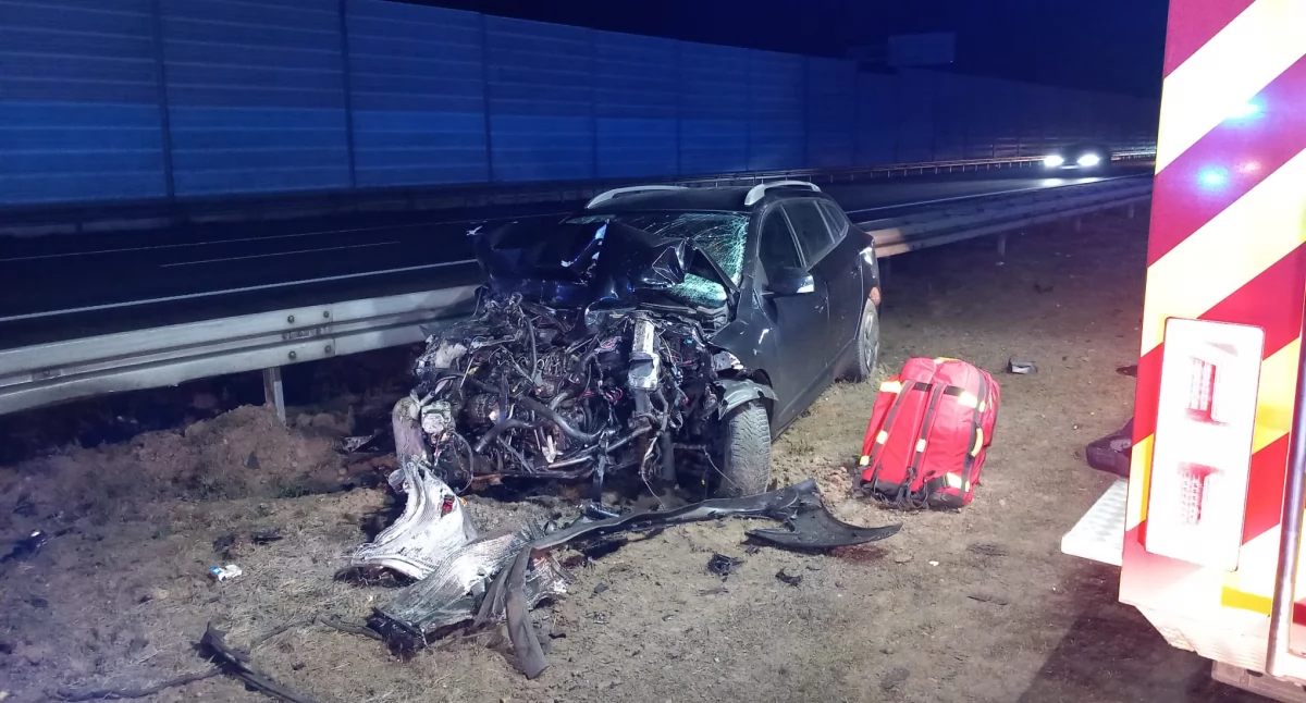 Łagów. Poważny wypadek na autostradzie A2. Są osoby poszkodowane (foto) AKTUALIZACJA