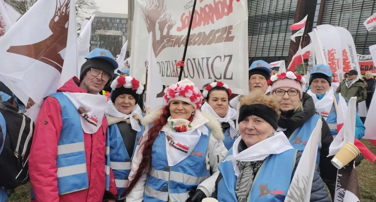 Łowicka Solidarność protestuje w Gdańsku! Sprzeciwia się polityce Zielonego Ładu (foto)