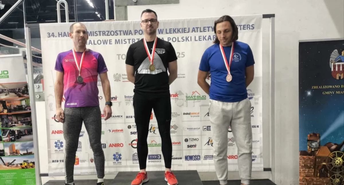 Dwa medale Stanisława Znyka na Halowych Mistrzostwach Polski Masters (foto)