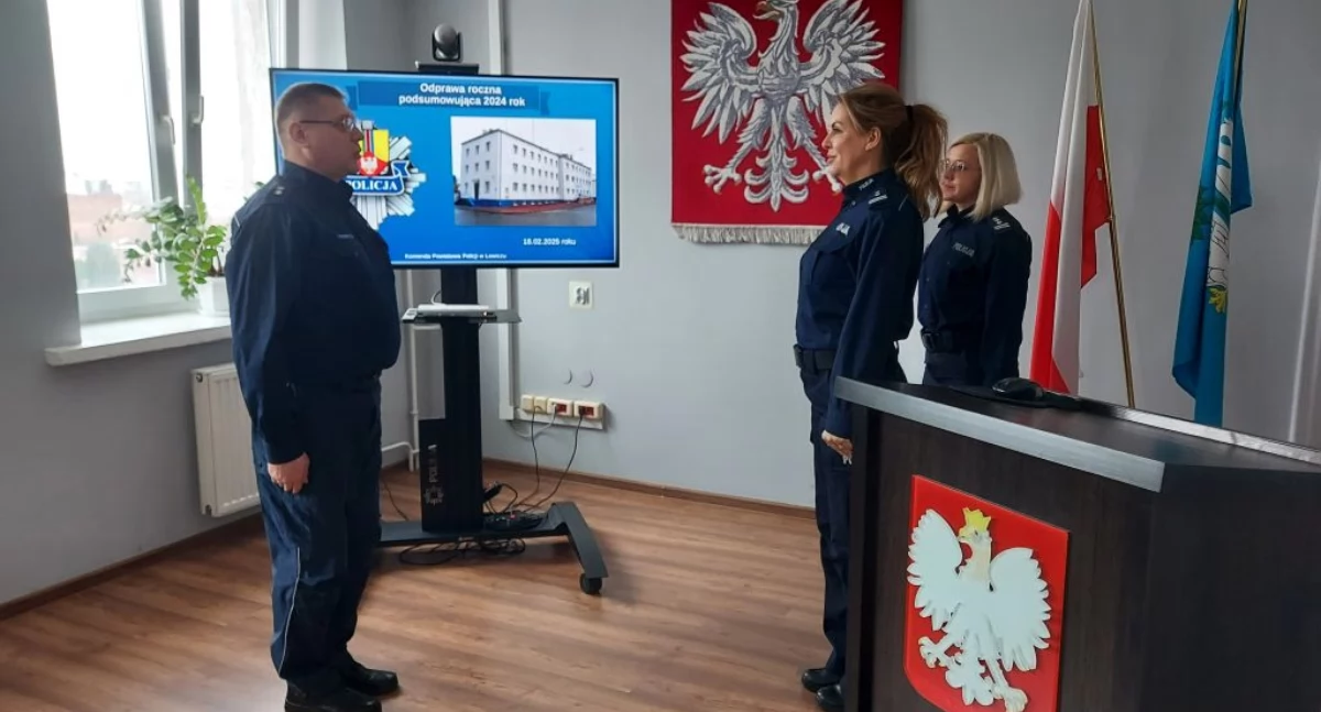 Łowicz. Roczna odprawa w Komendzie Powiatowej Policji (foto)