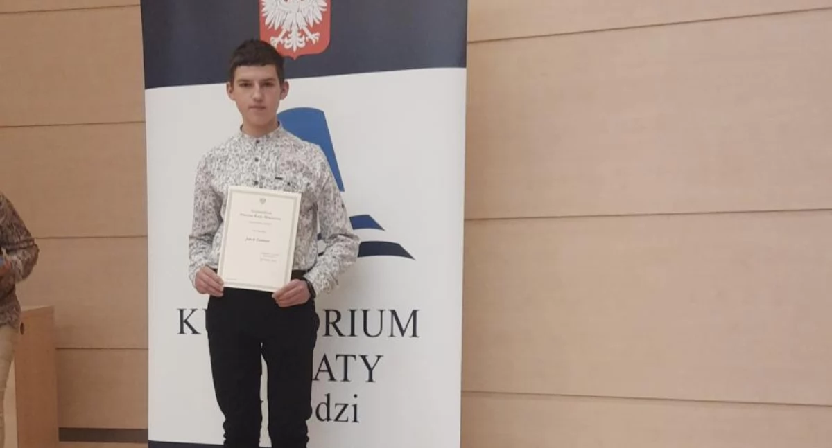 Uczeń ze Zduńskiej Dąbrowy wśród stypendystów Prezesa Rady Ministrów (foto)