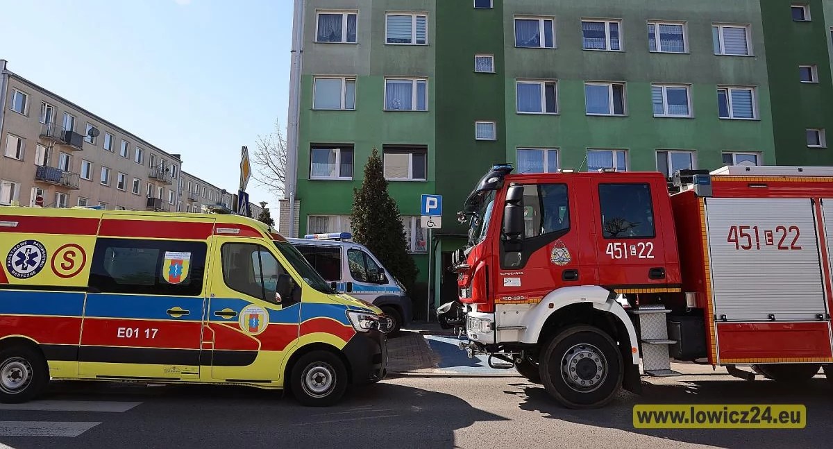 Tragiczna interwencja na osiedlu Dąbrowskiego w Łowiczu