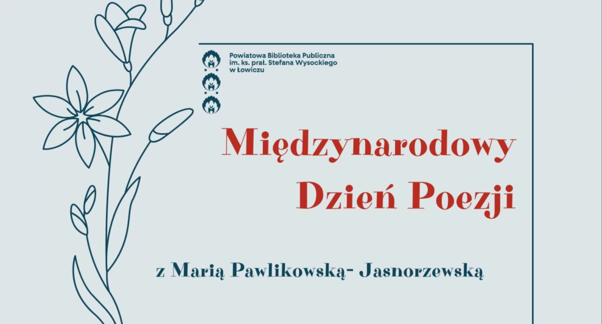 Biblioteka Powiatowa zaprasza na obchody Światowego Dnia Poezji 