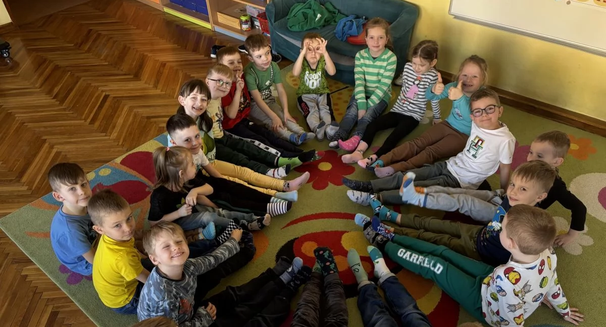 Dzień Kolorowej Skarpetki w przedszkolu Słoneczko (foto)