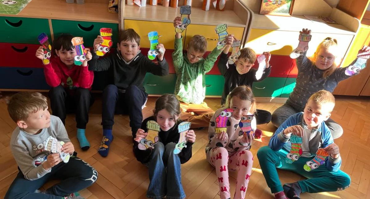 Powitanie wiosny i Światowy Dzień Osób z Zespołem Downa w SP Łaguszewie (foto)