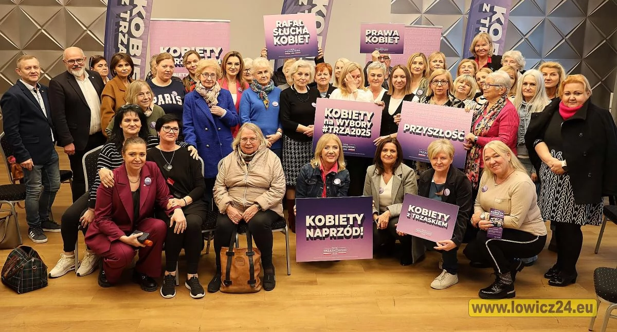 „Kobiety z Trzaskiem” w Łowiczu – spotkanie o prawach kobiet i przyszłości Polski (foto, film)