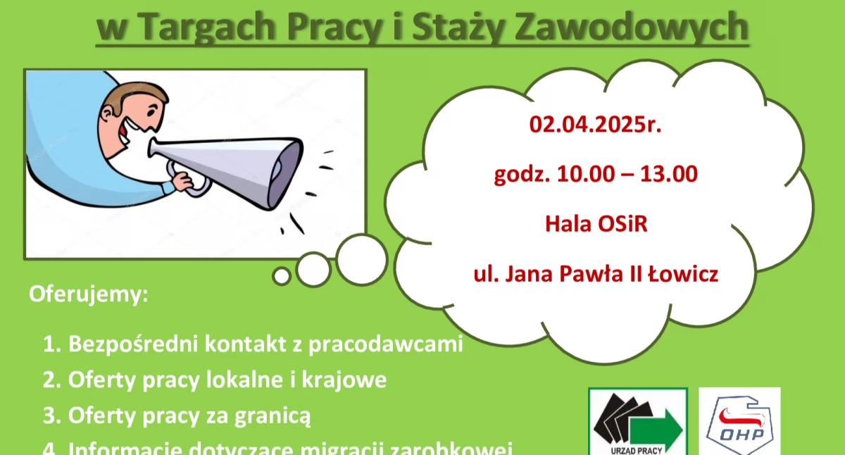 W Łowiczu odbędą się Targi Pracy i Staży Zawodowych