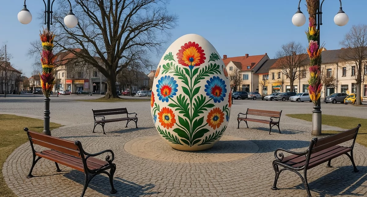 Takie łowickie jajo stanęło u naszych sąsiadów!