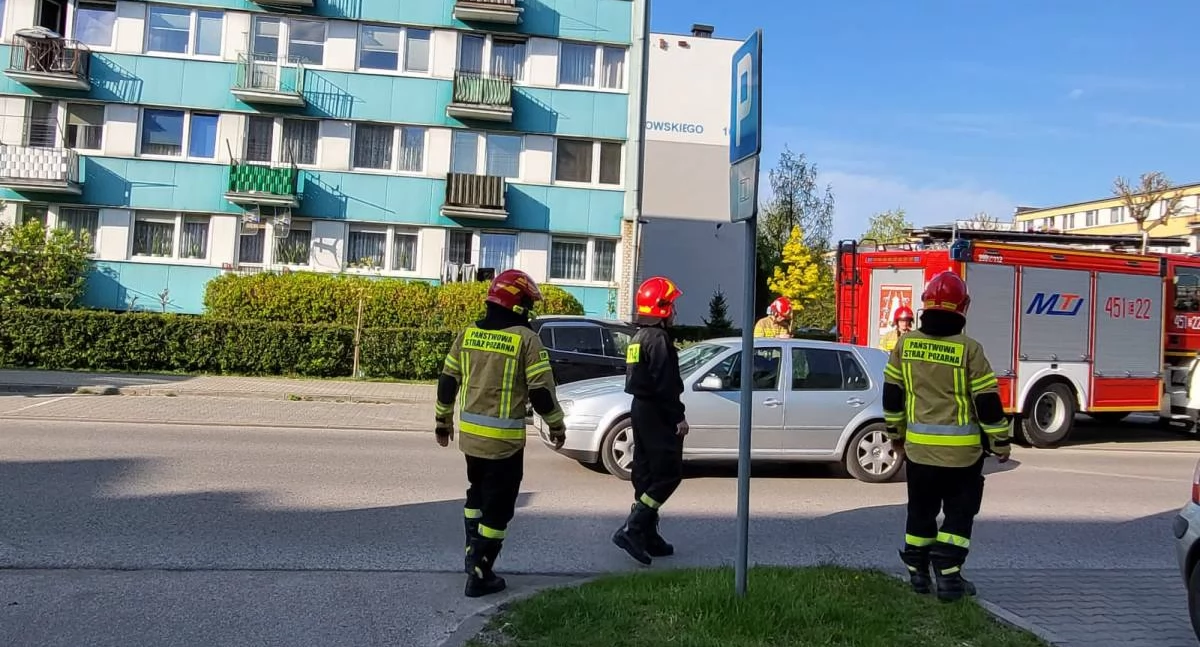 Straż pożarna interweniowała na os. Dąbrowskiego w Łowiczu