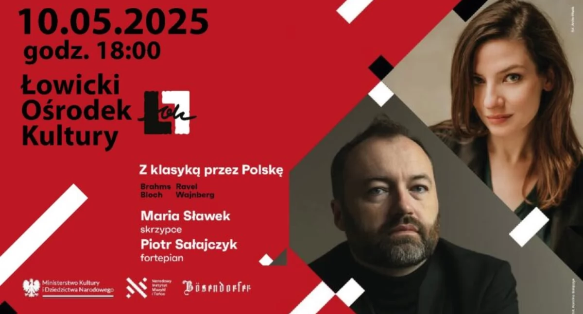 Z klasyką przez Polskę – koncert Marii Sławek i Piotra Sałajczyka w Łowiczu