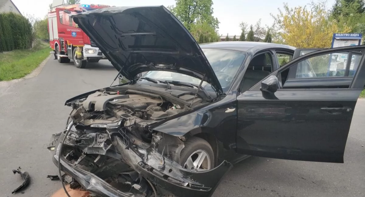 Krępa. Wypadek dwóch samochodów osobowych (foto)[AKTUALIZACJA]
