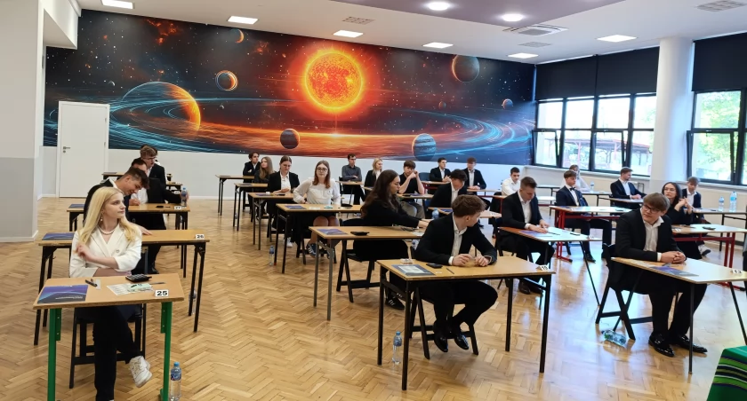 Matura 2025. Maturzyści z Medyka pozytywnie nastawieni do egzaminu z matematyki (foto)