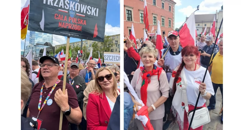 Mieszkańcy Łowicza i okolic na marszach w Warszawie (foto)