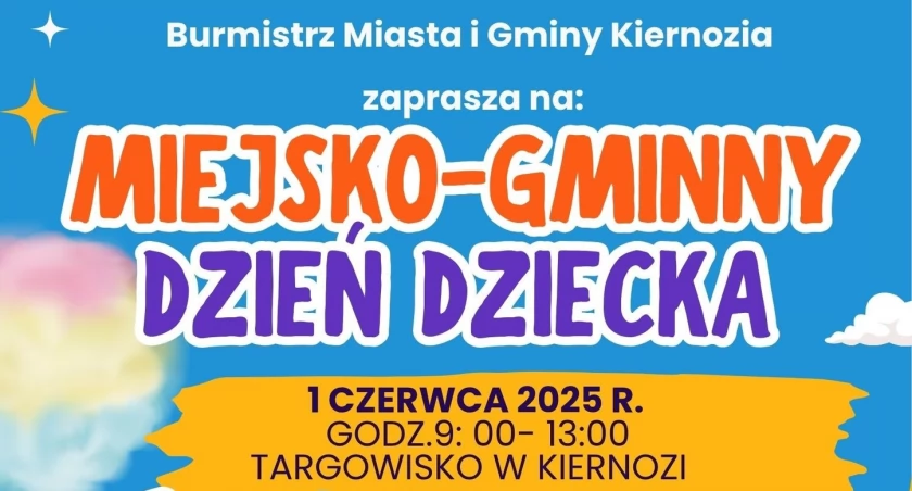 Rodzinne świętowanie w Kiernozi. Miejsko-Gminny Dzień Dziecka już 1 czerwca