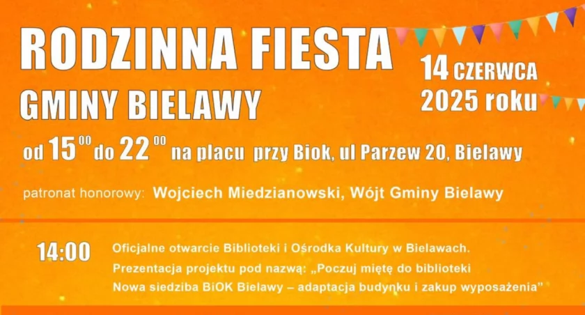 Rodzinna Fiesta Gminy Bielawy już w sobotę