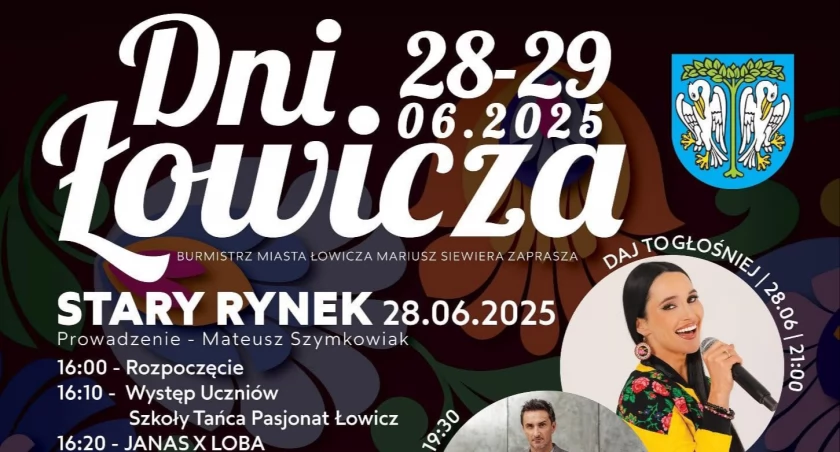 Dni Łowicza 2025. Na scenie Tribbs, Daj To Głośniej, Zakopower i inni! PROGRAM WYDARZENIA