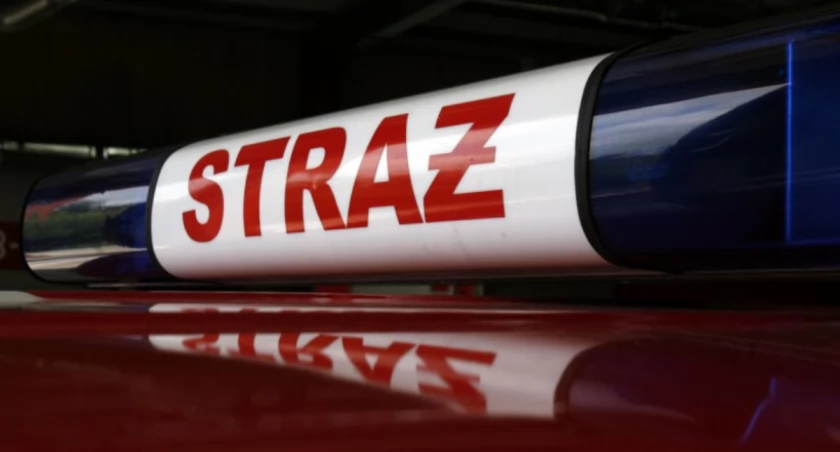 Interwencja strażaków przy ul. Kaliskiej w Łowiczu 