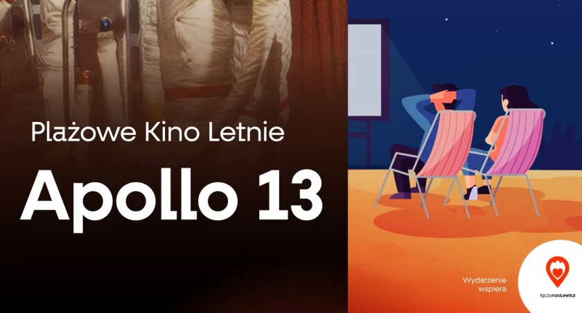 Filmowy wieczór pod gwiazdami. „Apollo 13” na łowickiej plaży